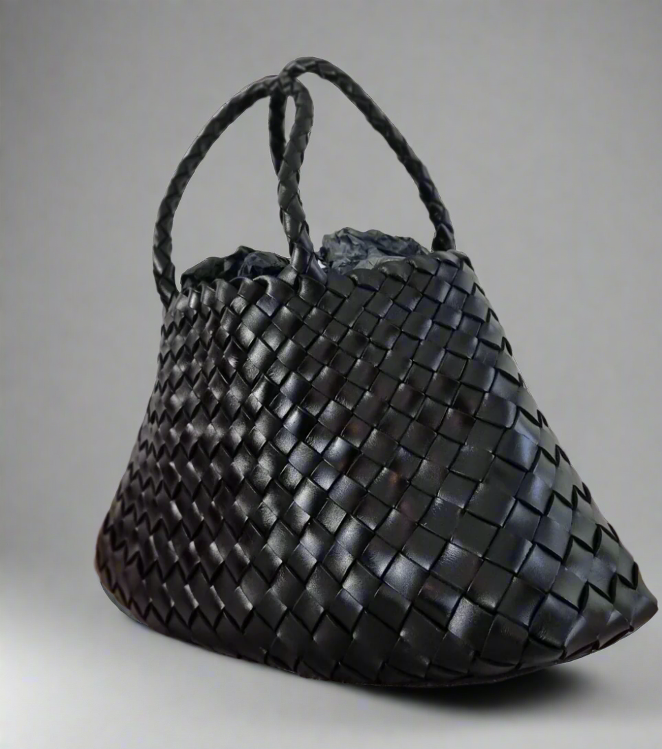 Diana - Medium Woven Leather Bag