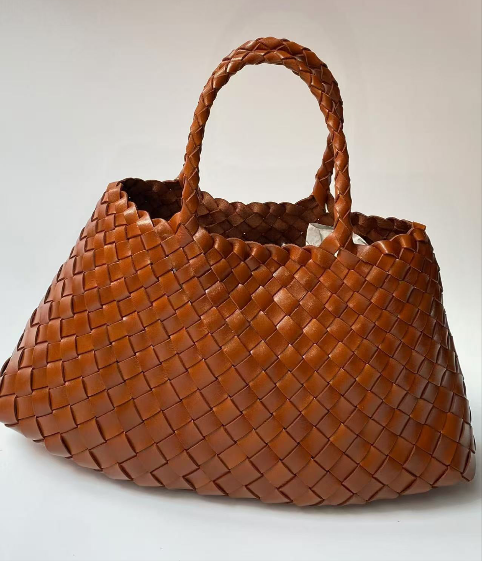 Diana - Medium Woven Leather Bag