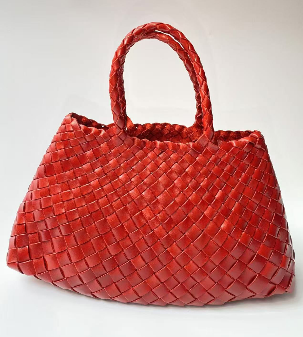 Diana - Medium Woven Leather Bag