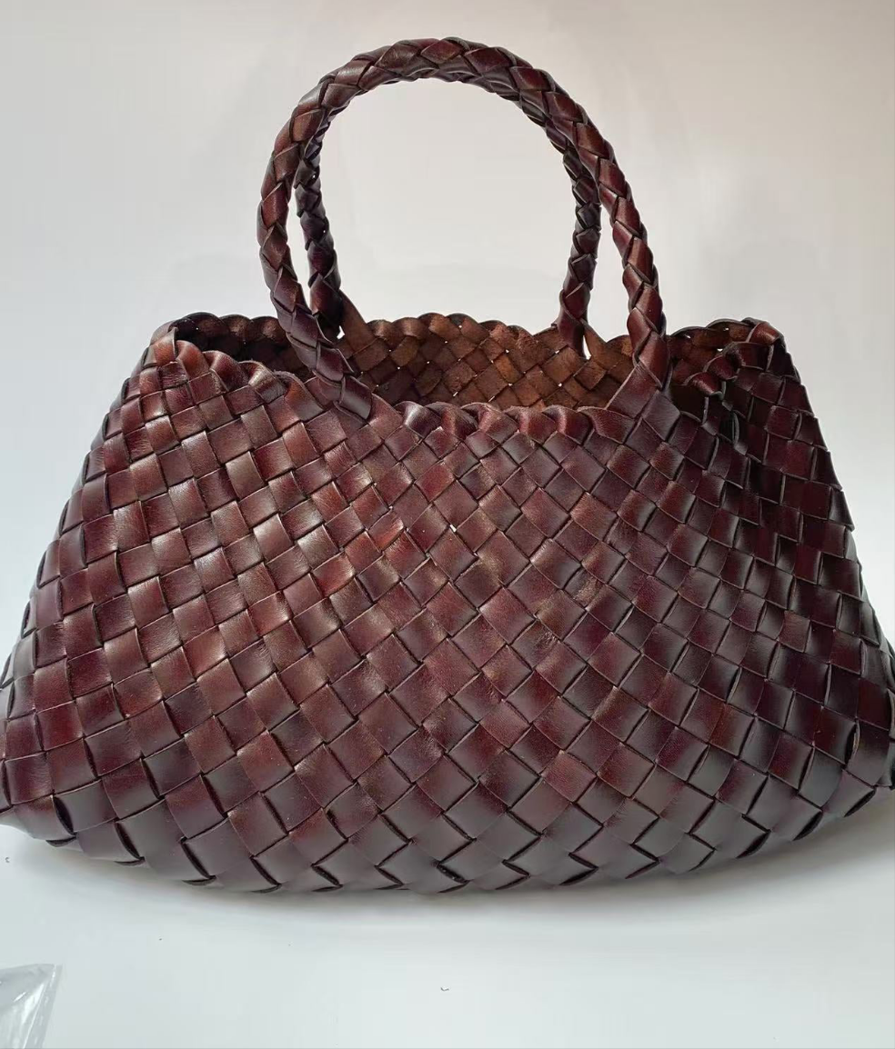 Diana - Medium Woven Leather Bag