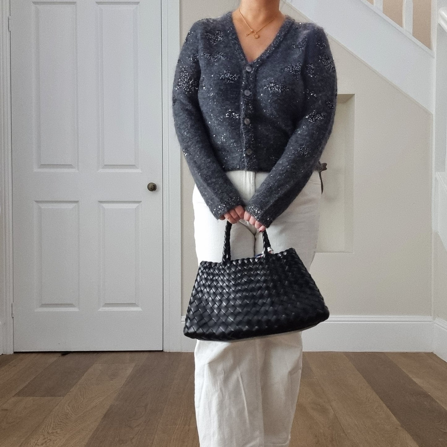 Diana - Medium Woven Leather Bag