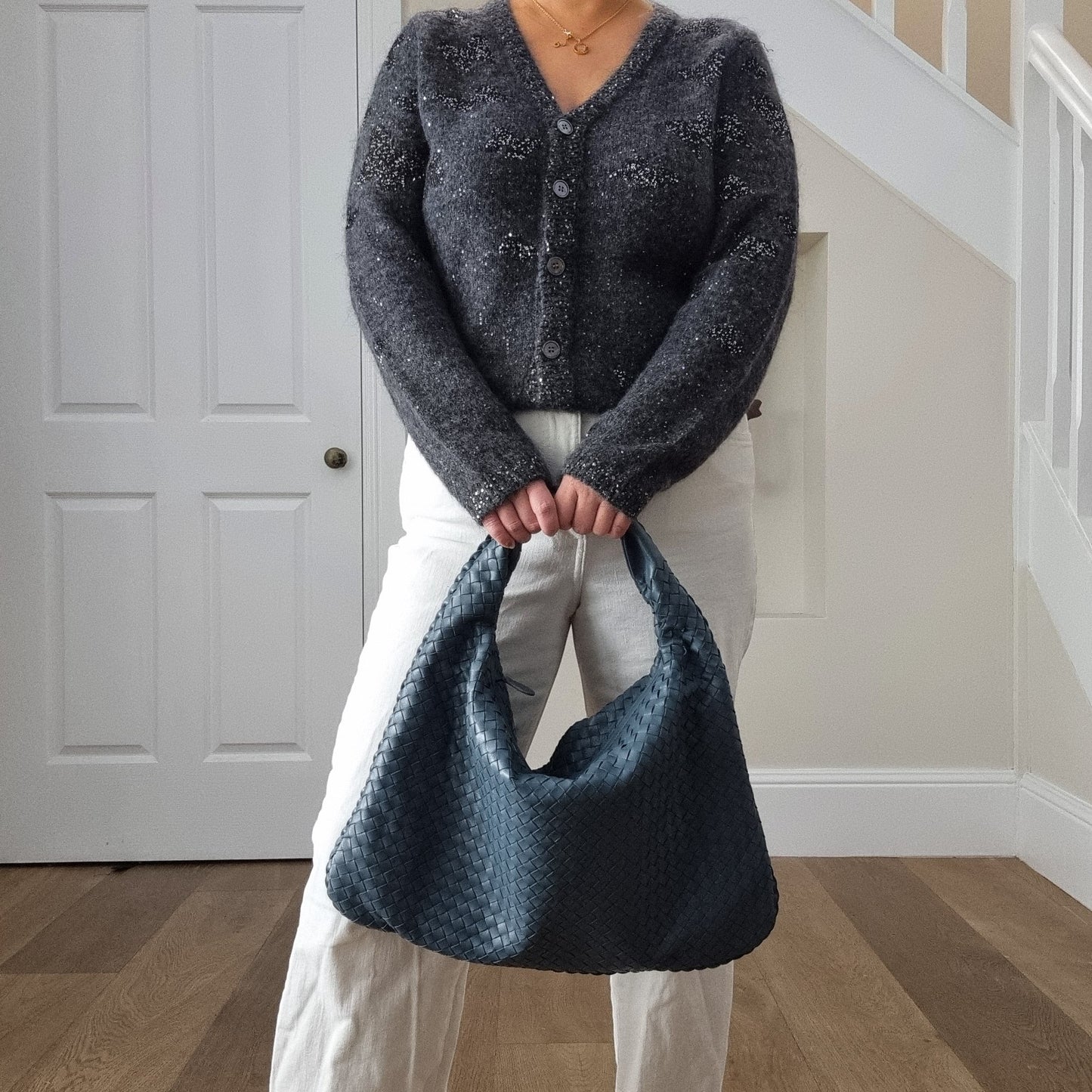 Jessie Woven Sheepskin Leather Bag