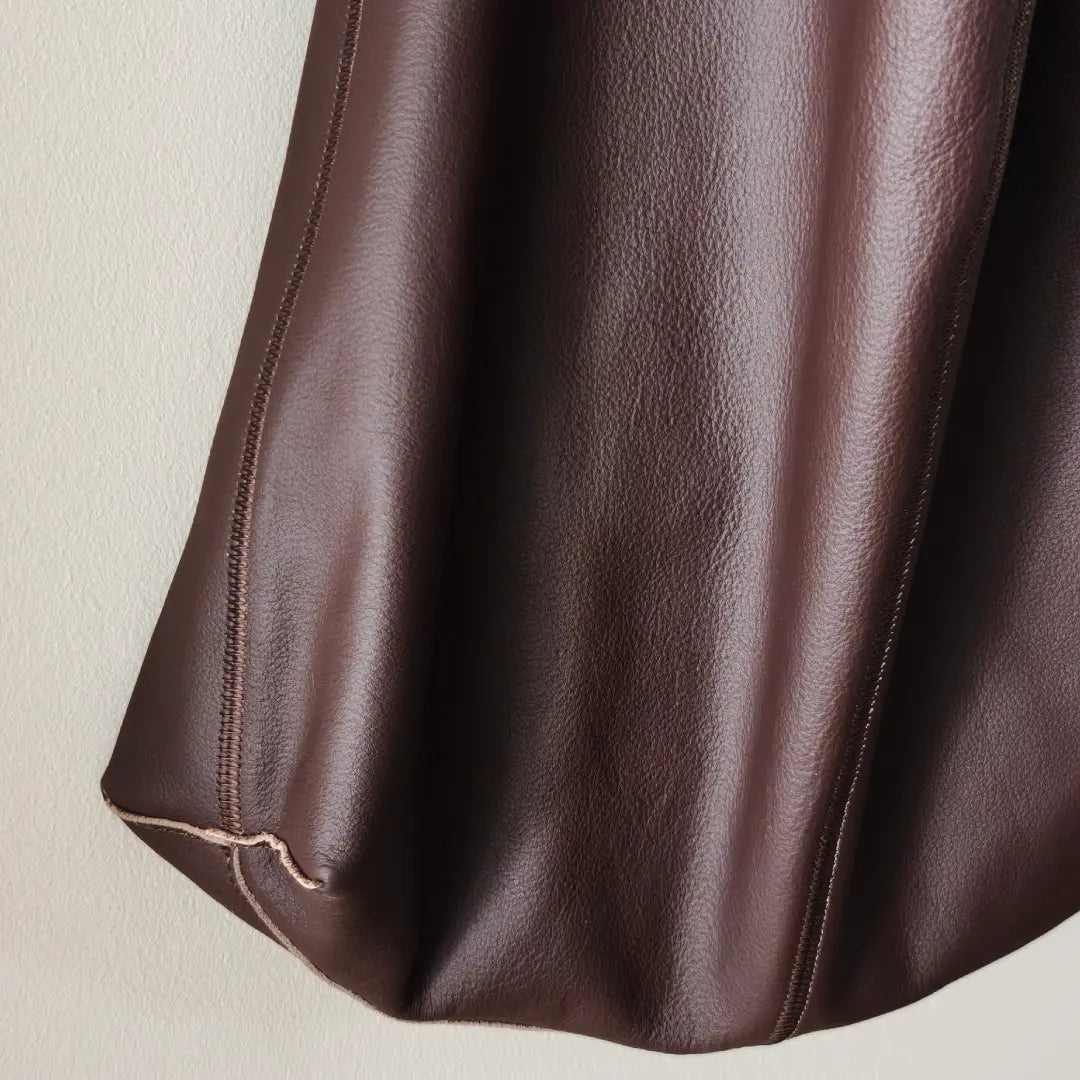 Kai - Large-Capacity Slouchy Tote Bag, Full-Grain Leather, Minimalist Style