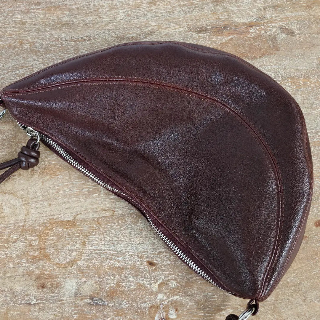 Solara - Genuine Leather Crescent Saddle Bag – Women's Crossbody Shoulder Bag