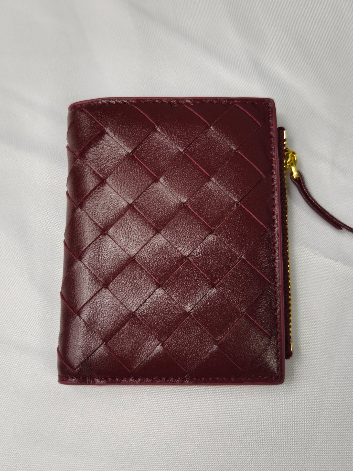 Lola - Sheepskin Woven Short Wallet