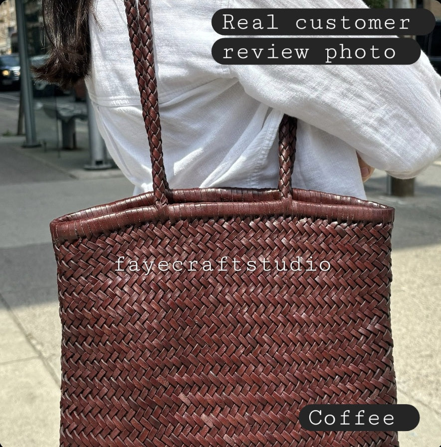 Lisa - Woven Shopper Tote