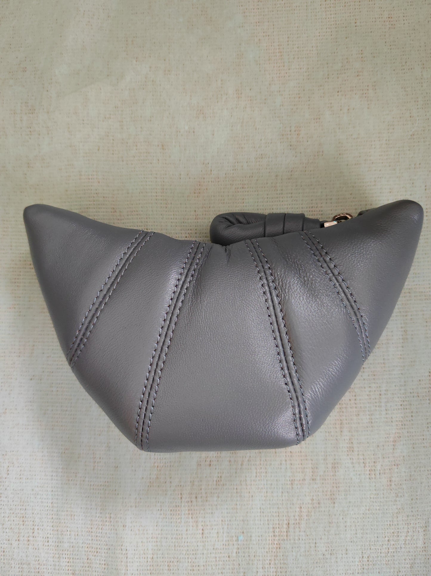 Sheepskin Mini Crescent Coin Purse/Lipstick Pouch