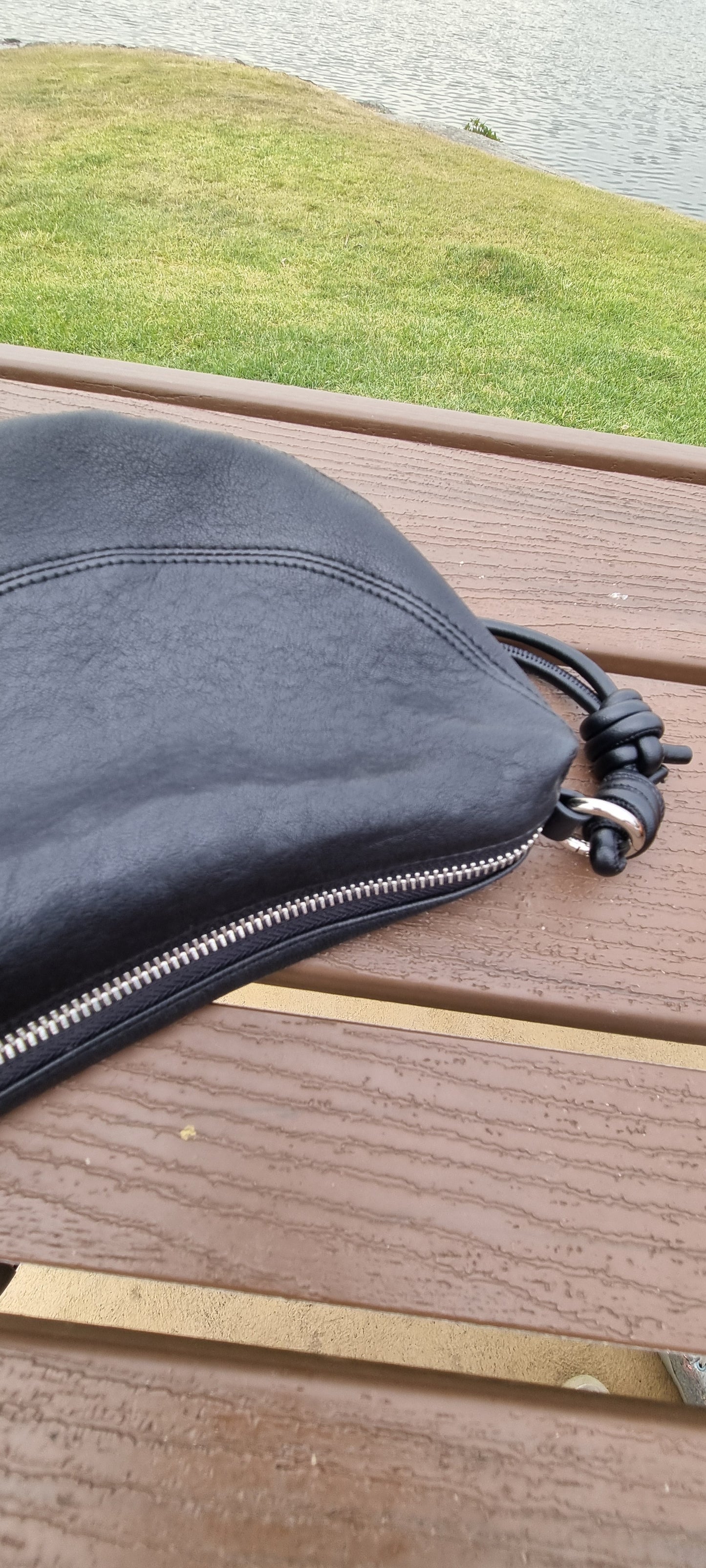 Solara - Genuine Leather Crescent Saddle Bag – Women's Crossbody Shoulder Bag