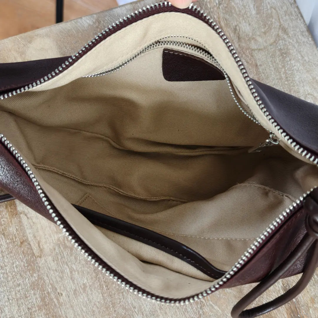 Solara - Genuine Leather Crescent Saddle Bag – Women's Crossbody Shoulder Bag