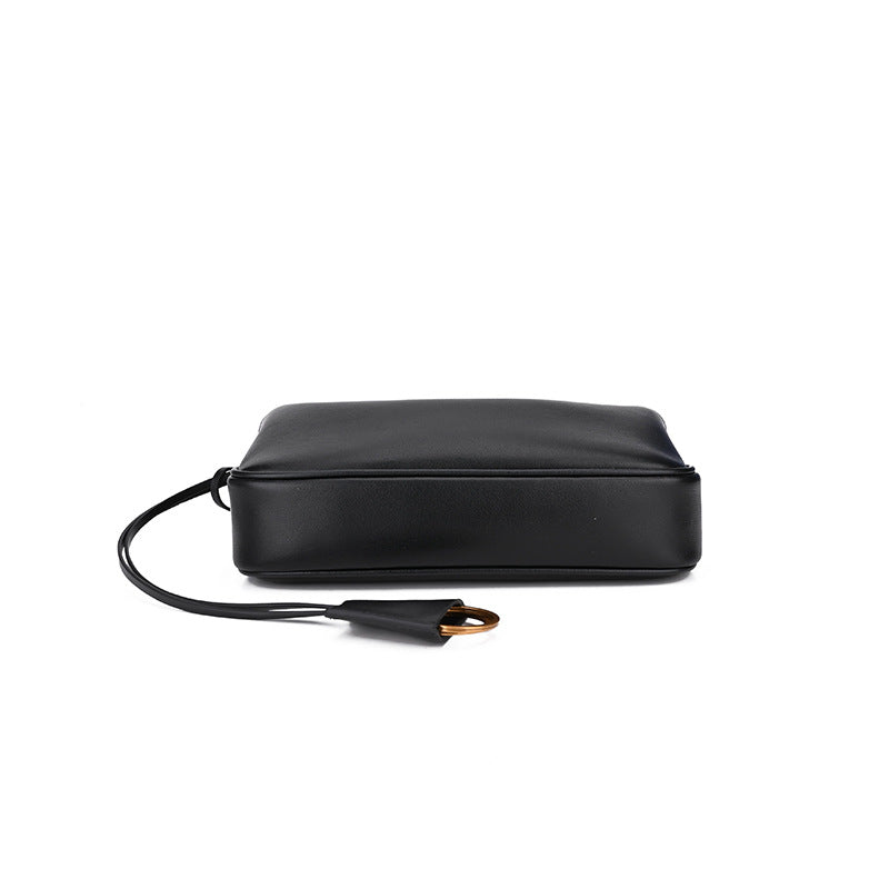 Locklyn – Leather Shoulder Bag with Turn-Lock Front Pocket
