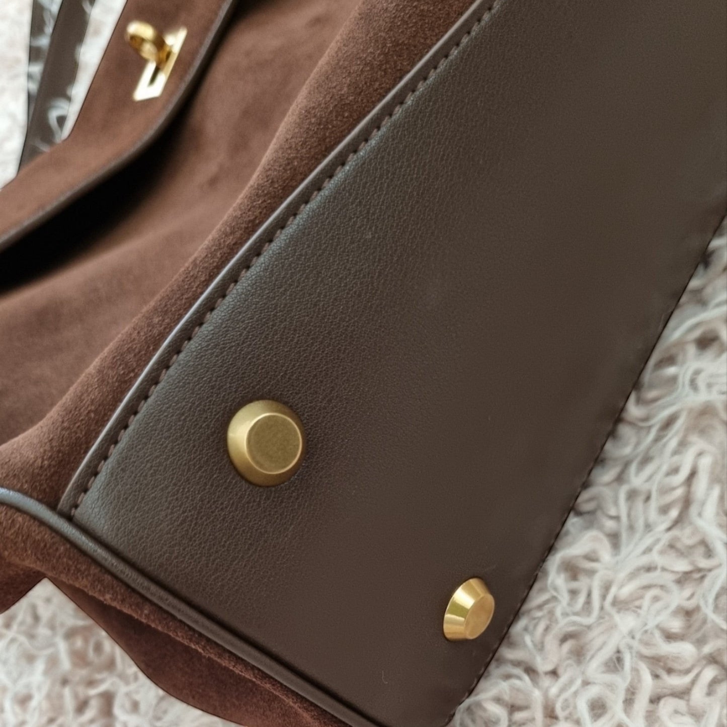 Harper (Suede) Large Size Leather Shoulder Bag