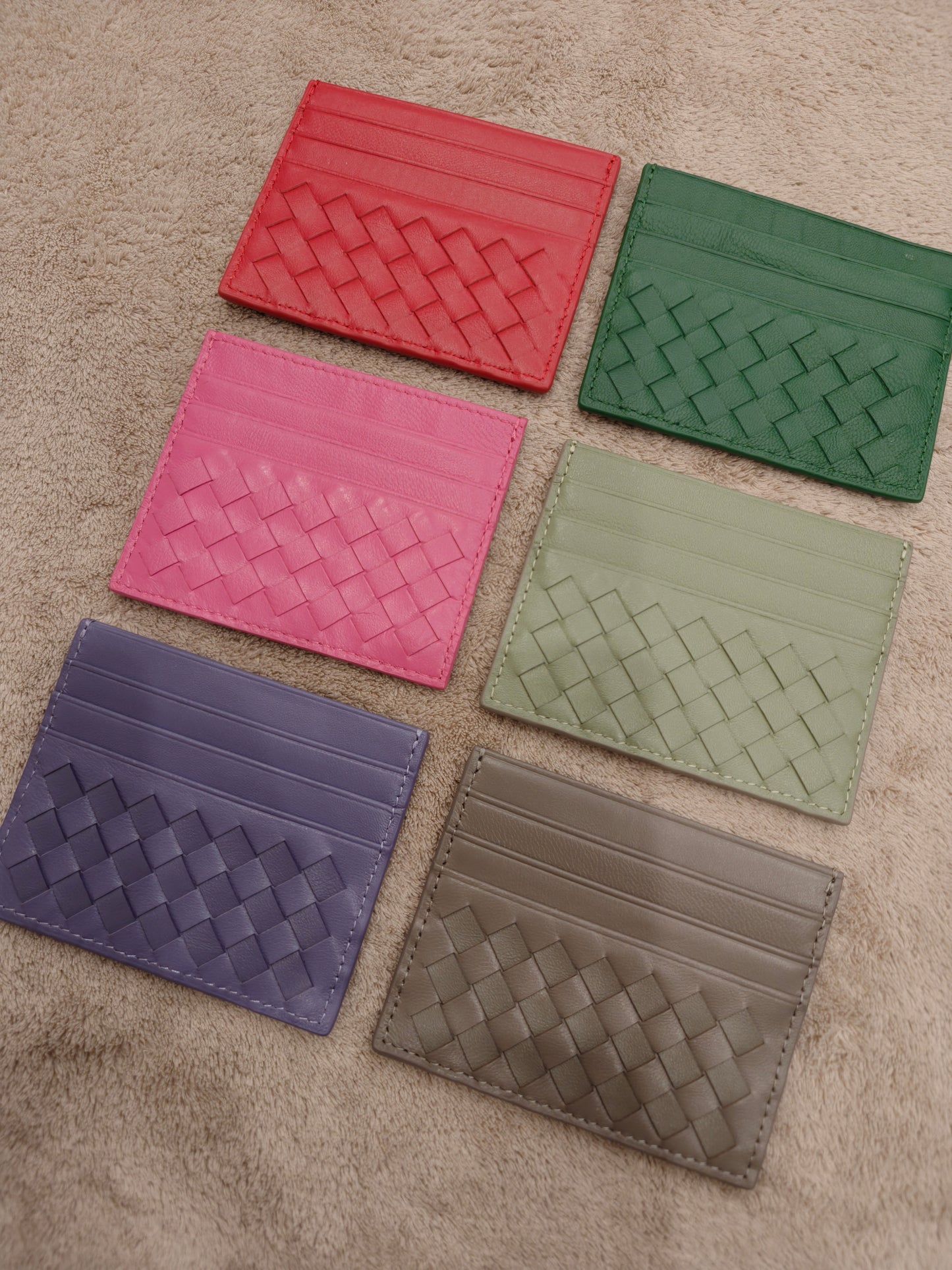 Mel - Woven Leather Card Holder