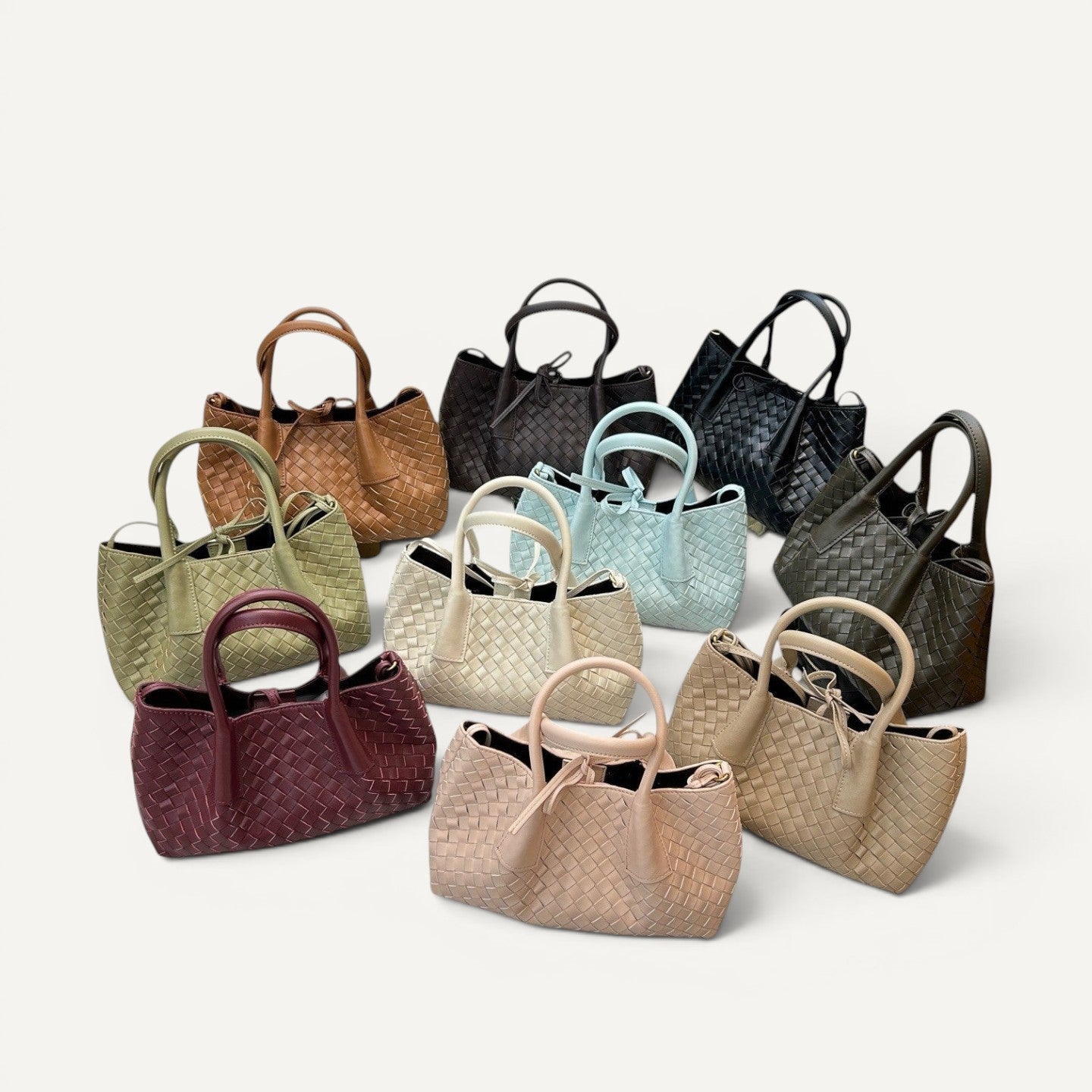 Sable -  Leather Woven Tote Bag