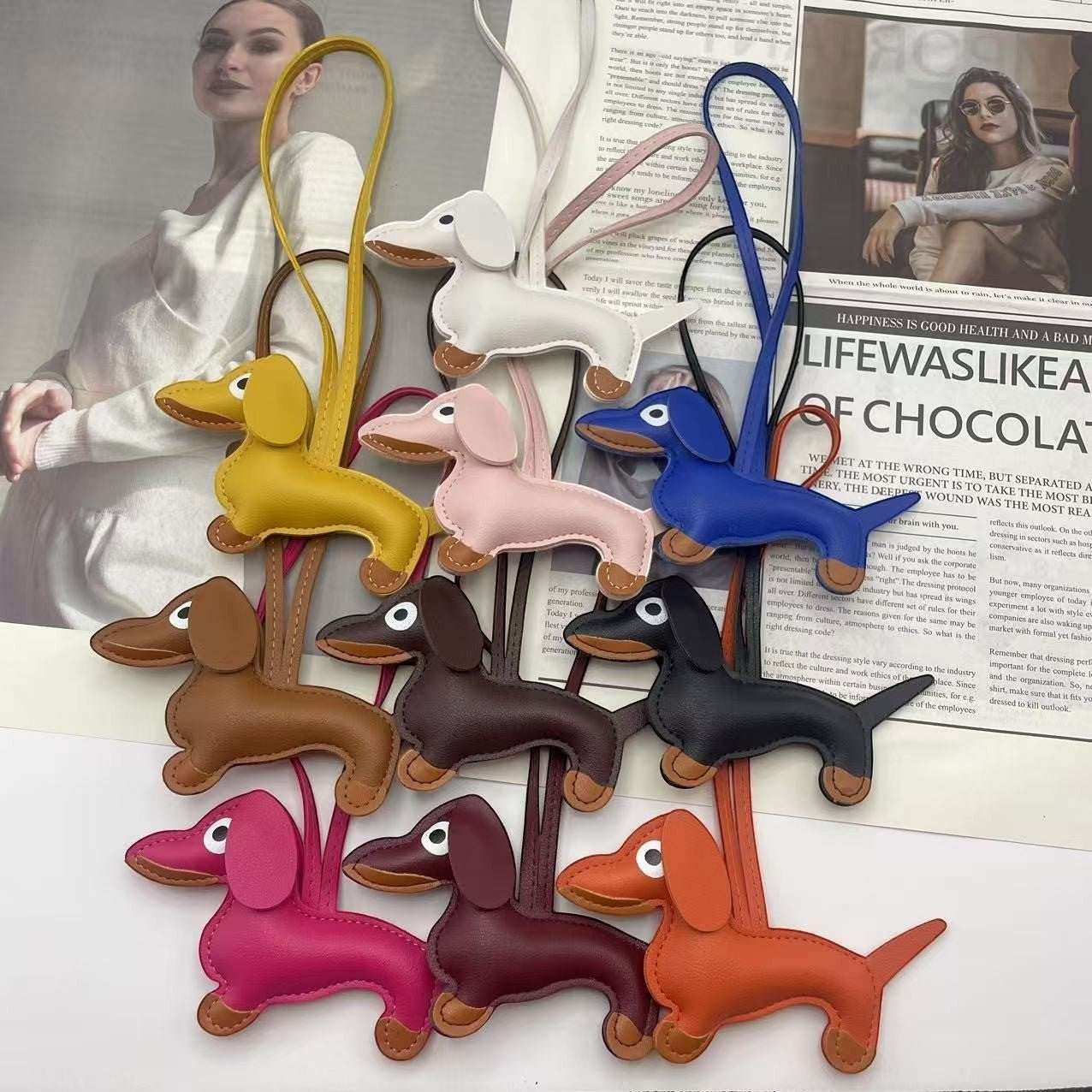 Dachshund Dog Bag Charm