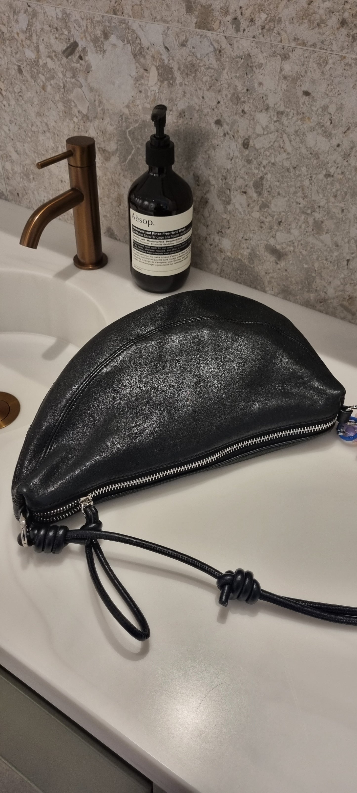 Genuine Leather Crescent Saddle Bag – Women's Crossbody Shoulder Bag