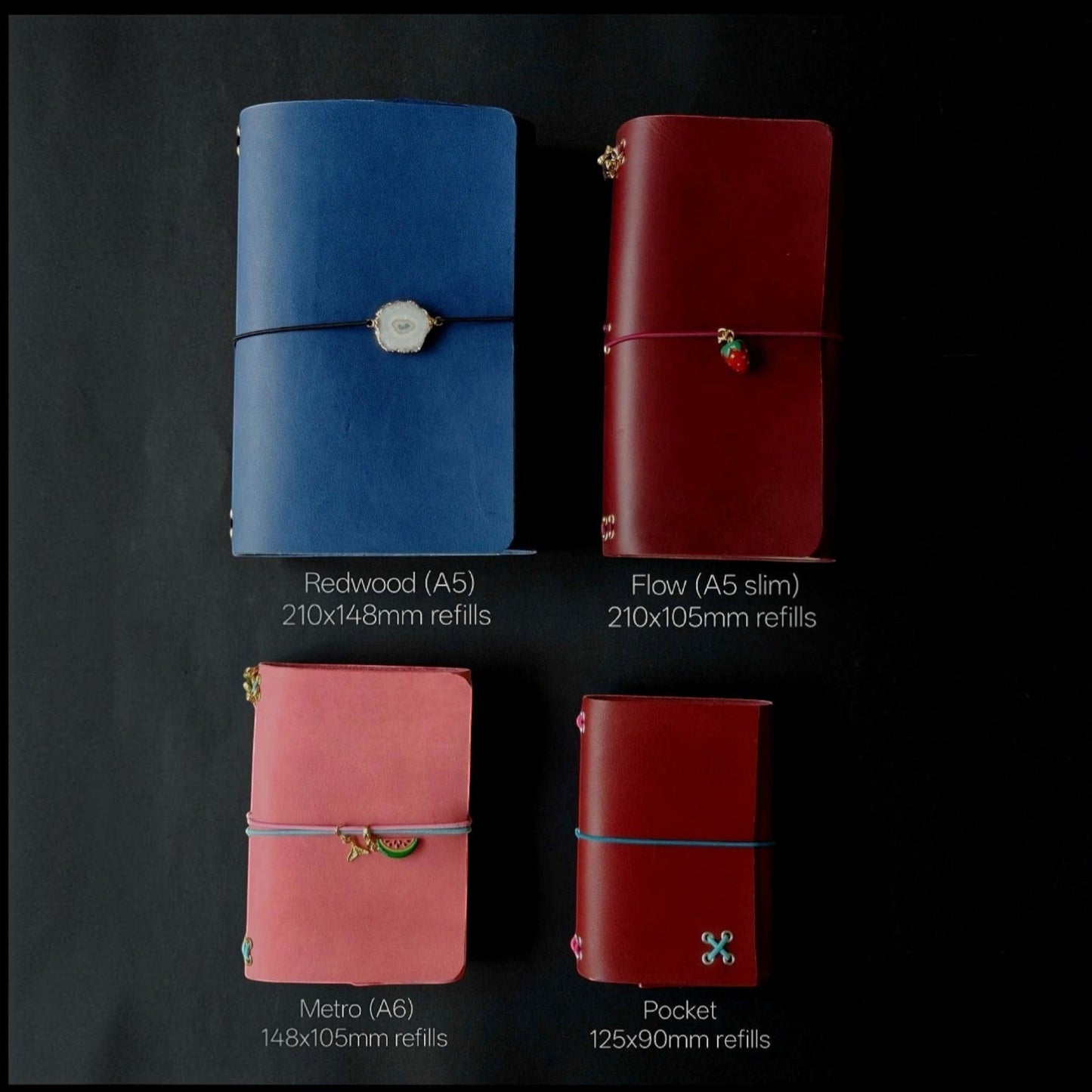 Flow A5 Slim Leather Notebook Cover