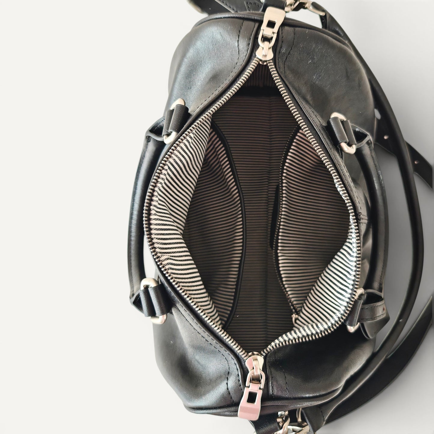 Mercer Structured Leather Top Handle Bag