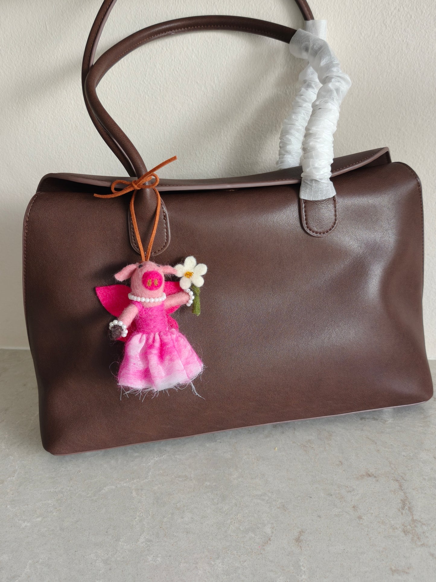 Handmade Wool Felt Bag Charm