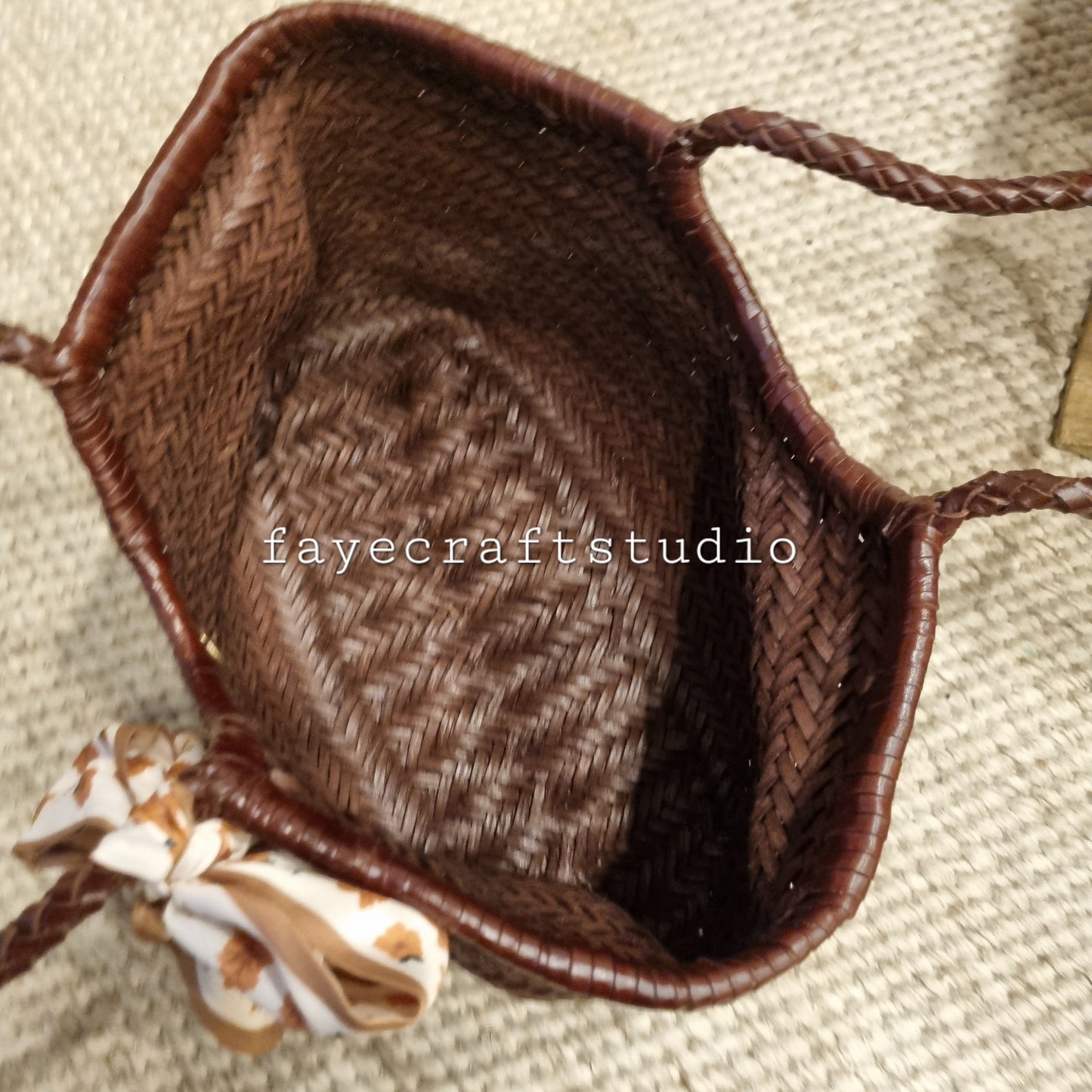 Phoebe - LARGE 100% handmade genuine TOP LAYER cowhide woven leather shoulder bag