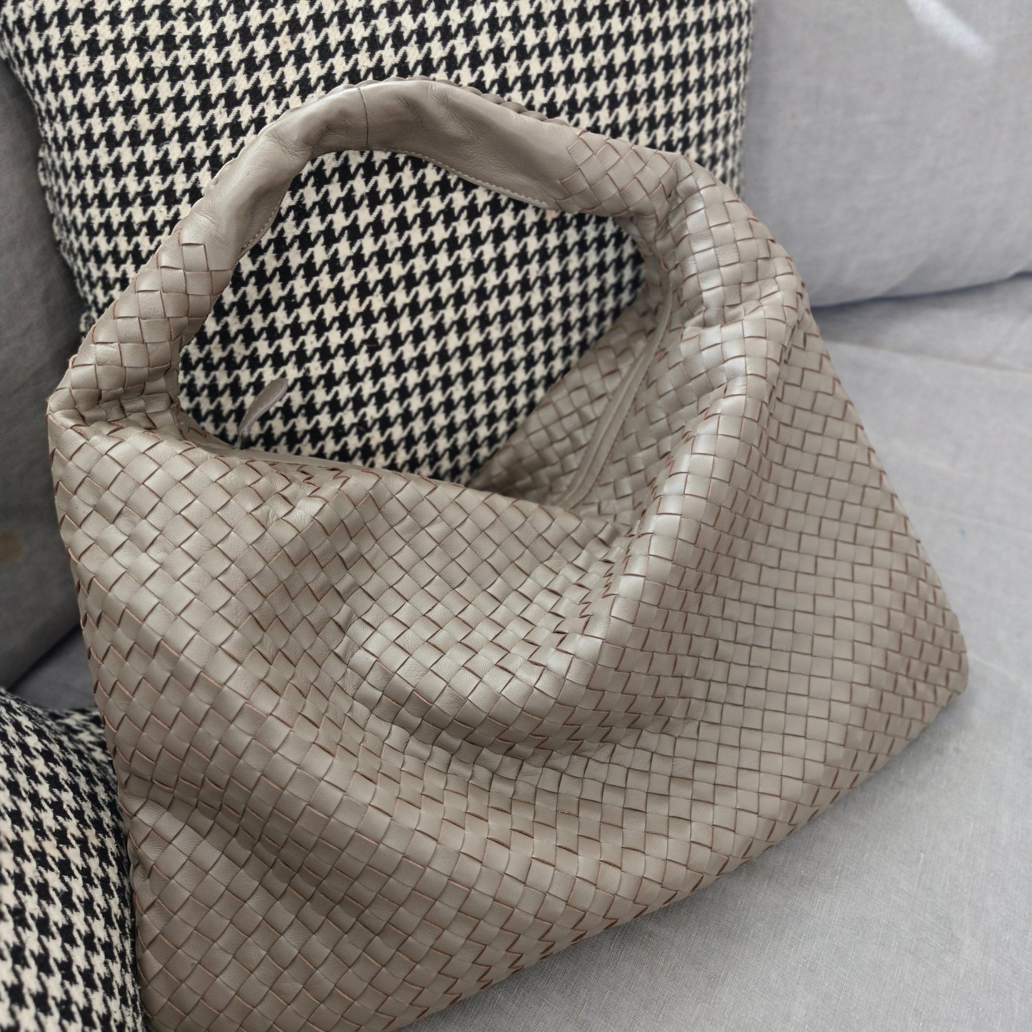 Jessie Woven Sheepskin Leather Bag