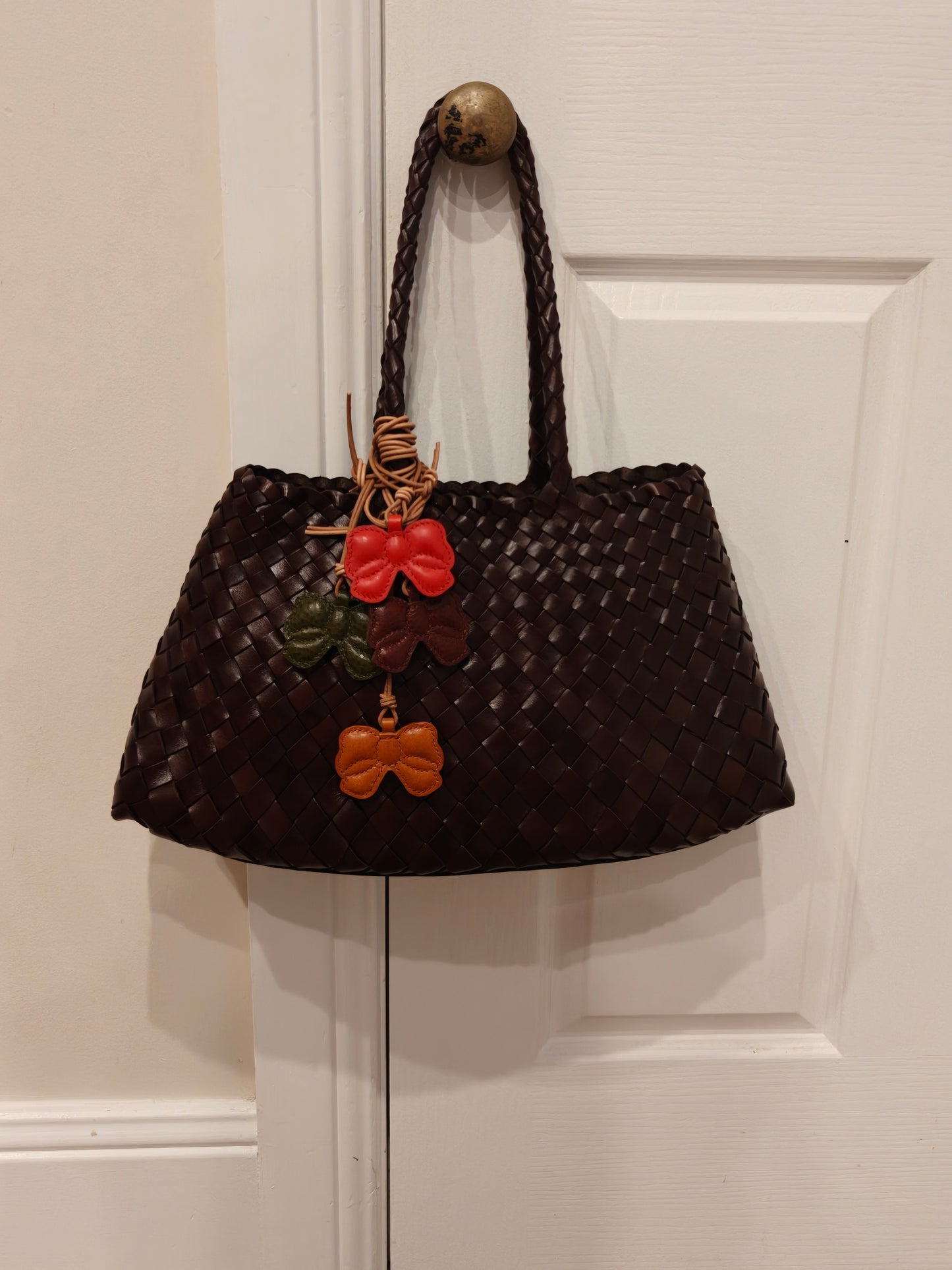 Butterfly Charm - 100% handmade with full grain leather. (7-10 days crafting time)