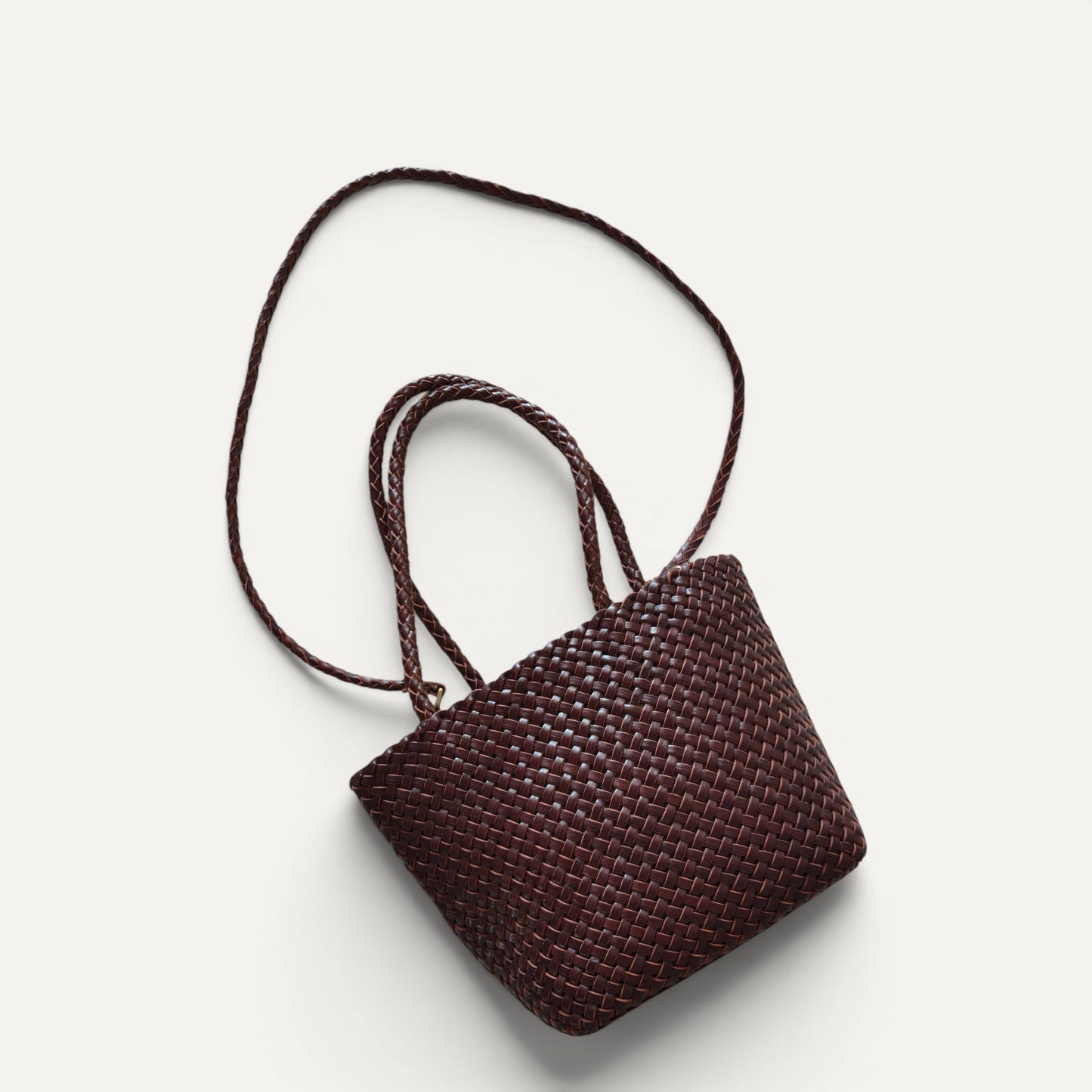 Rhea Handwoven Leather Tote Bag