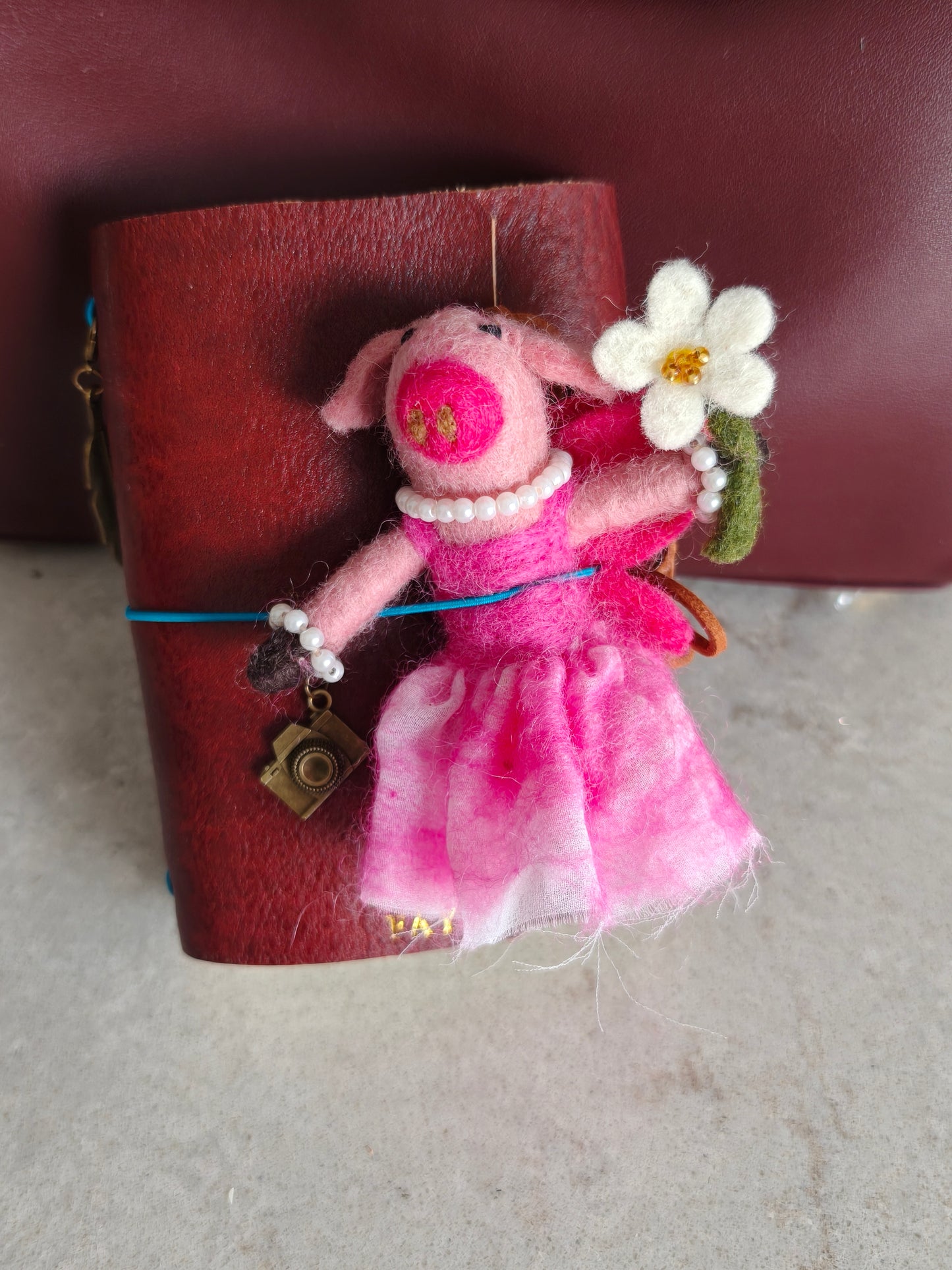 Handmade Wool Felt Bag Charm