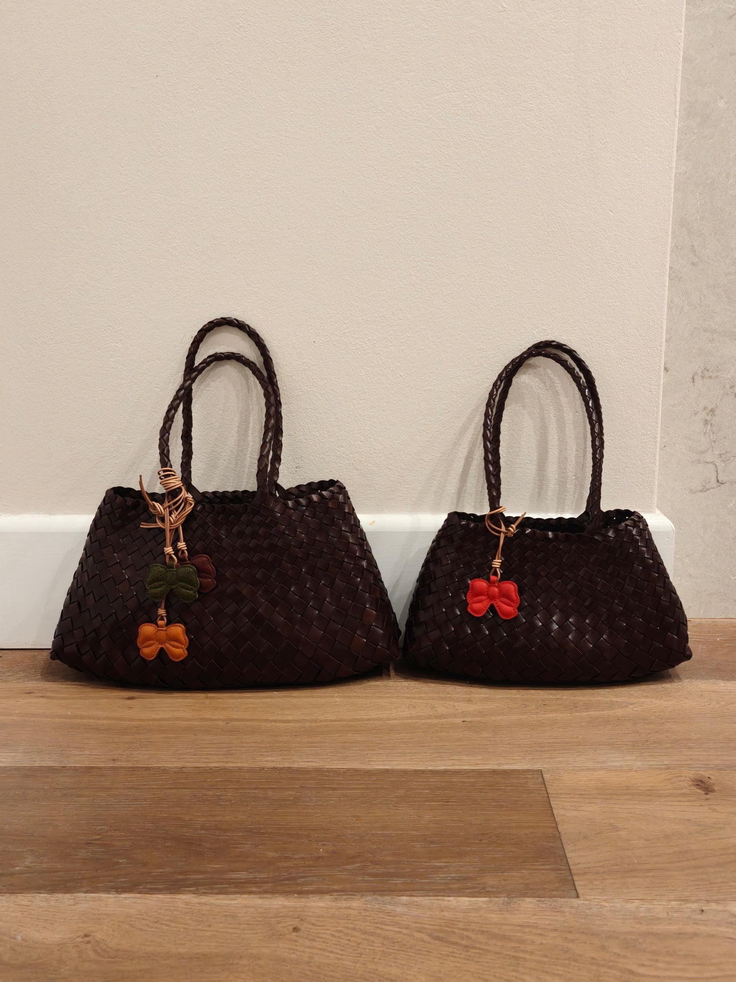 Butterfly Charm - 100% handmade with full grain leather. (7-10 days crafting time)
