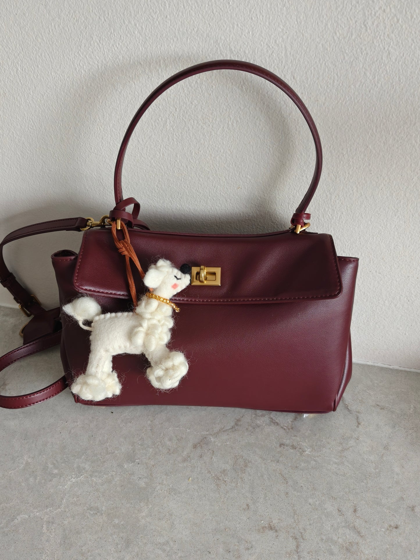 Handmade Wool Felt Bag Charm