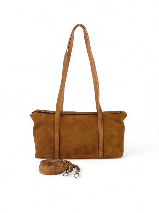 Ashley Shoulder Bag Suede Leather