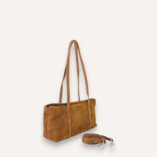 Ashley Shoulder Bag Suede Leather