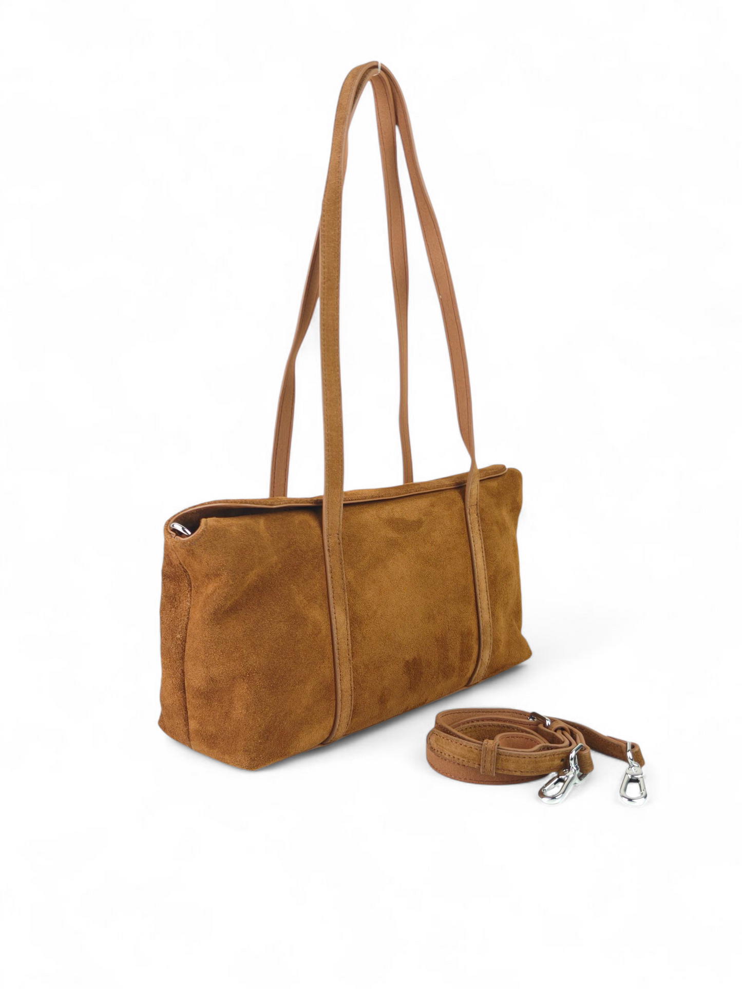 Ashley Shoulder Bag Suede Leather