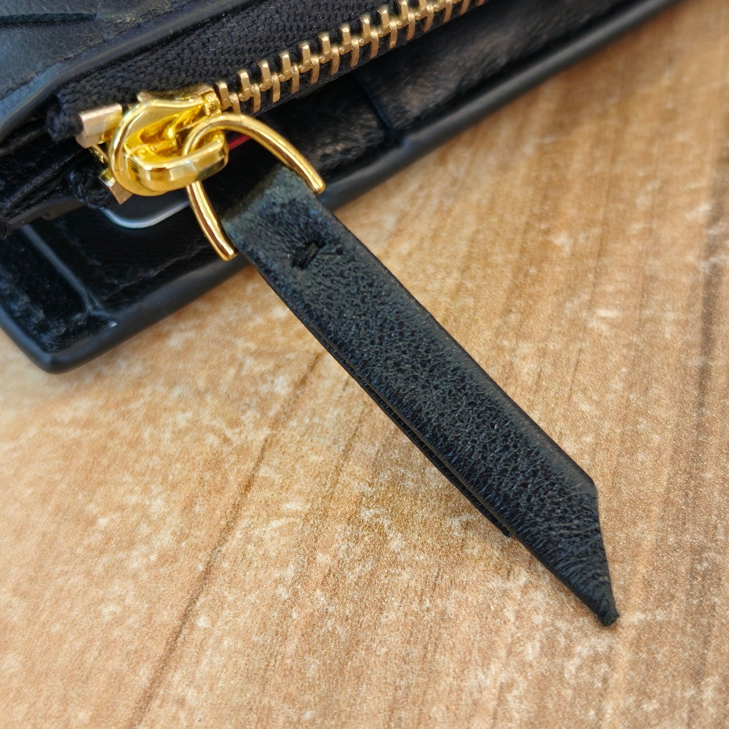 Lola Sheepskin Woven Wallet