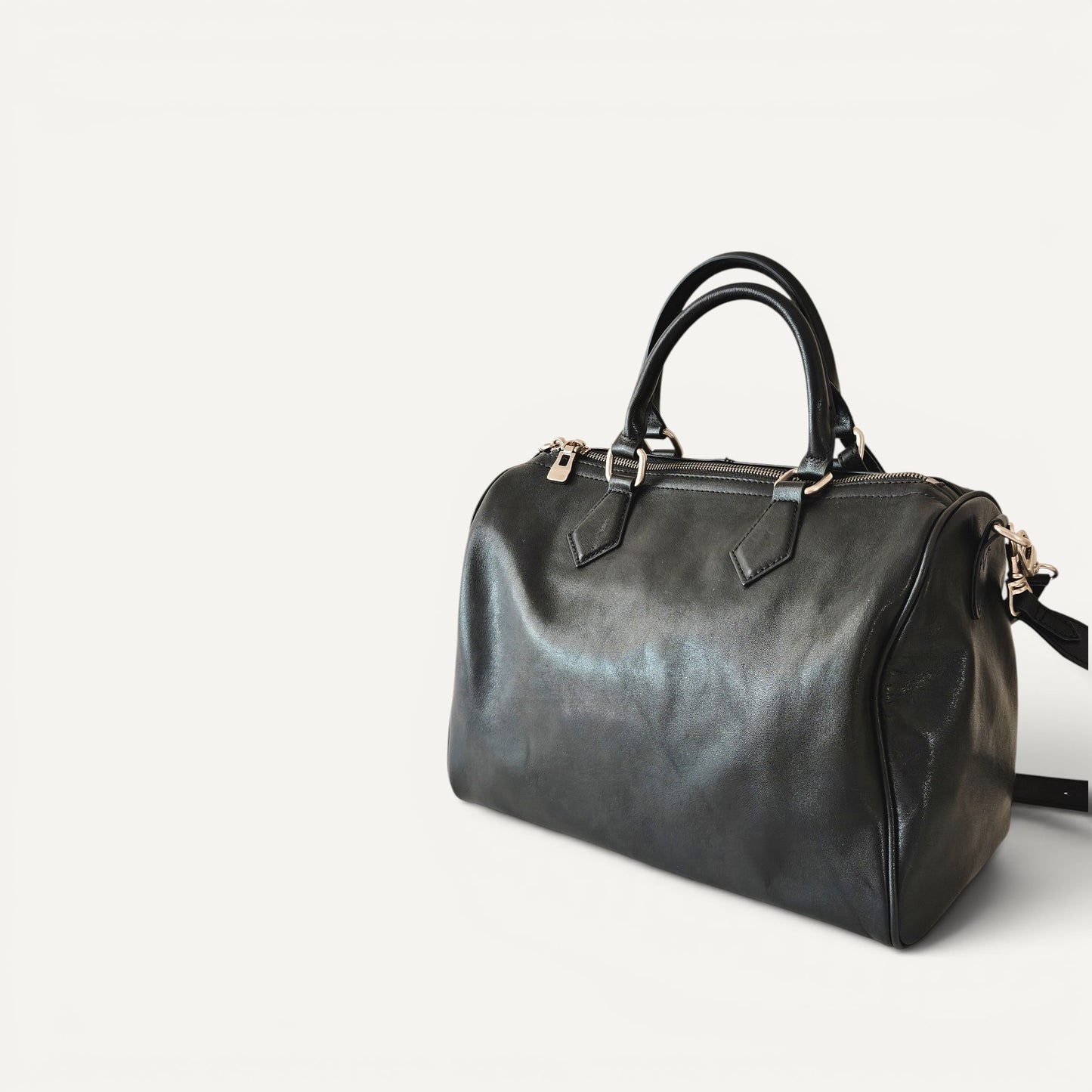 Mercer Structured Leather Top Handle Bag
