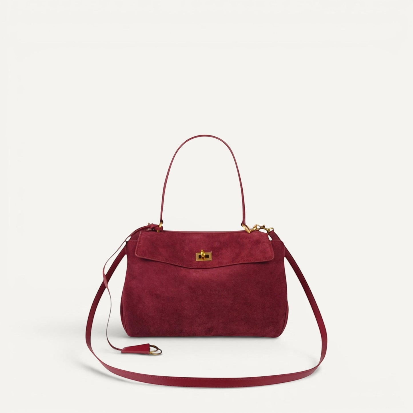 Harper (Suede) Medium Size Leather Shoulder Bag