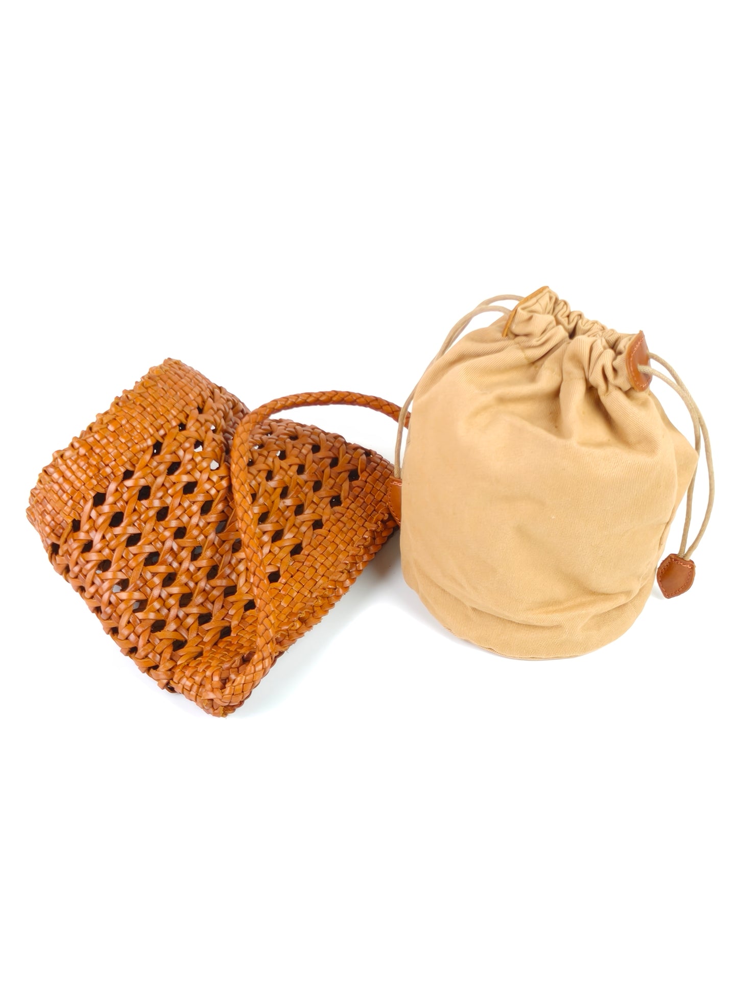 Vera - Runde, offen gewebte Einkaufstasche