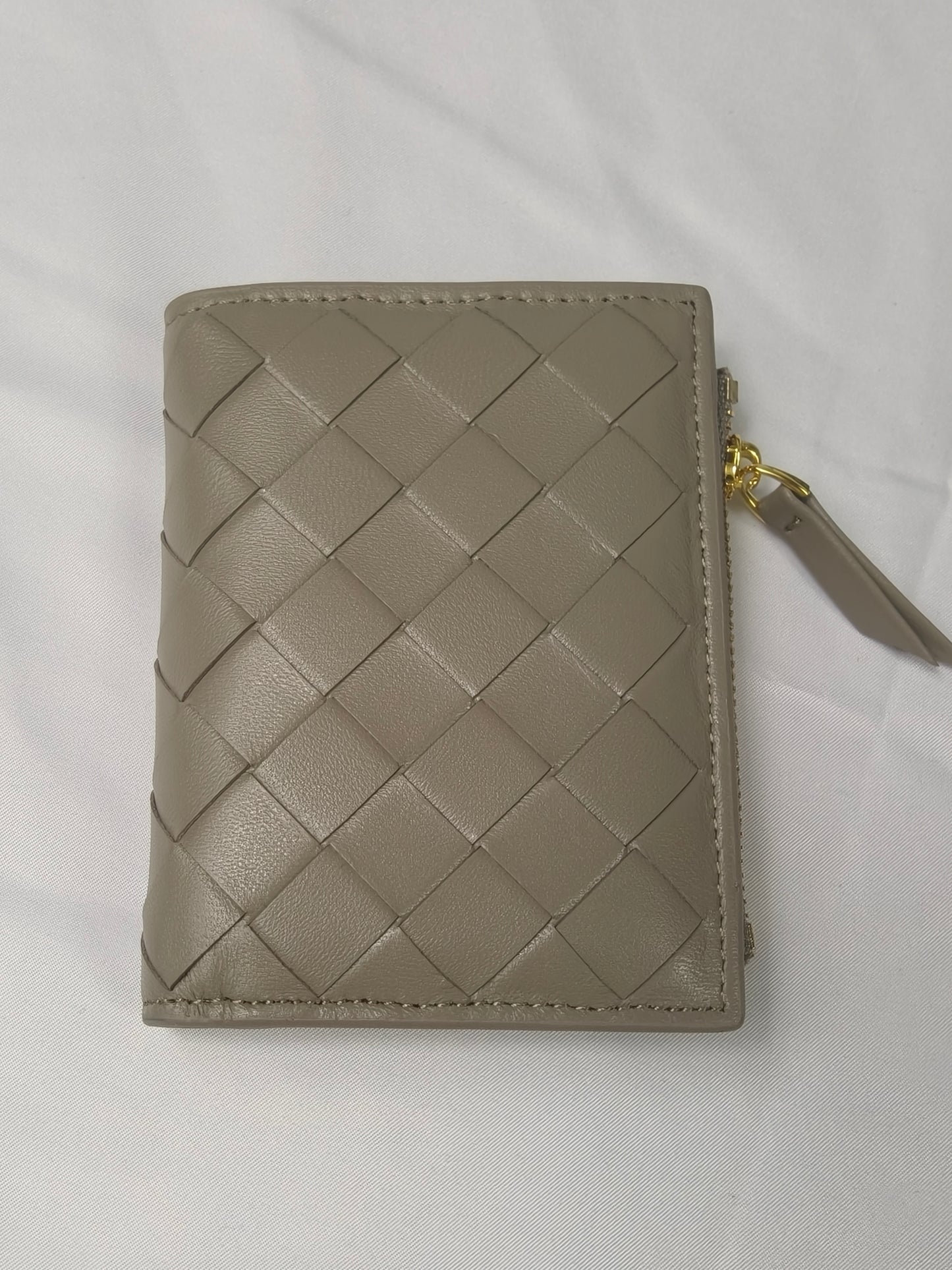 Lola - Sheepskin Woven Short Wallet