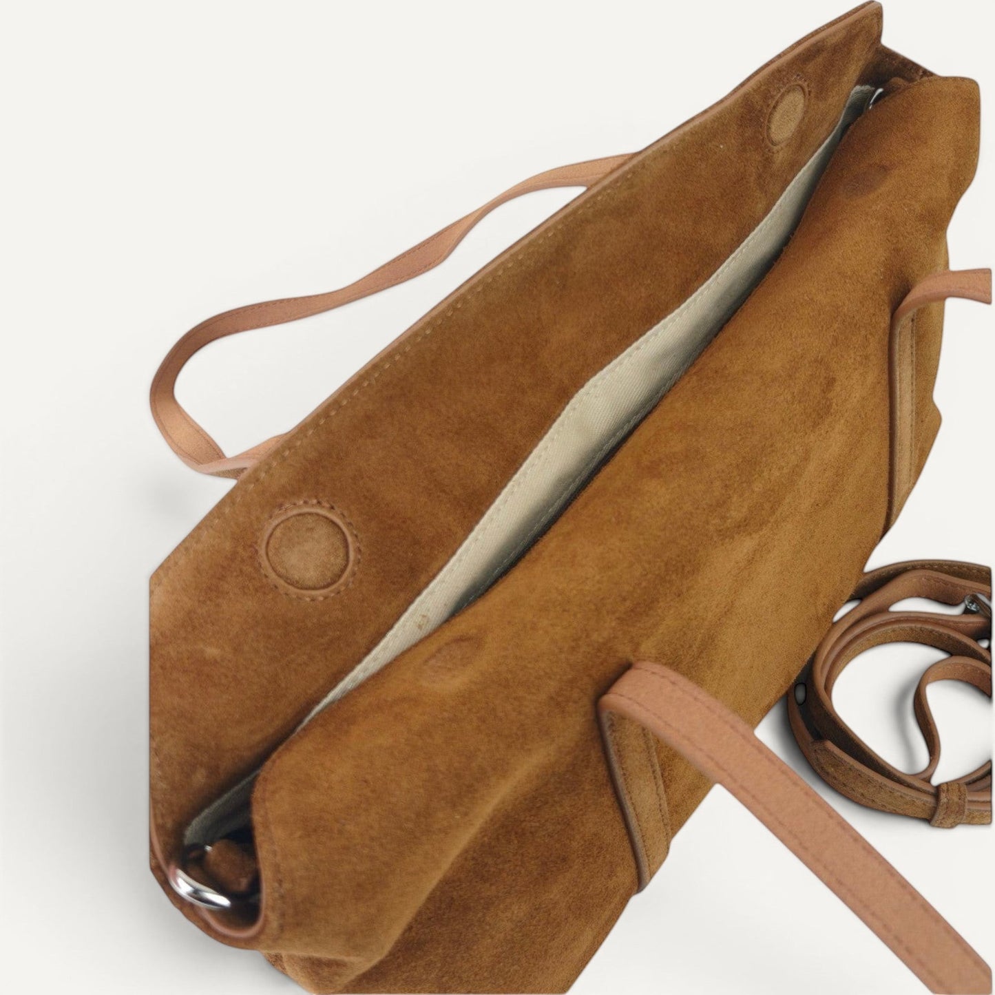 Ashley Suede Leather Shoulder Bag