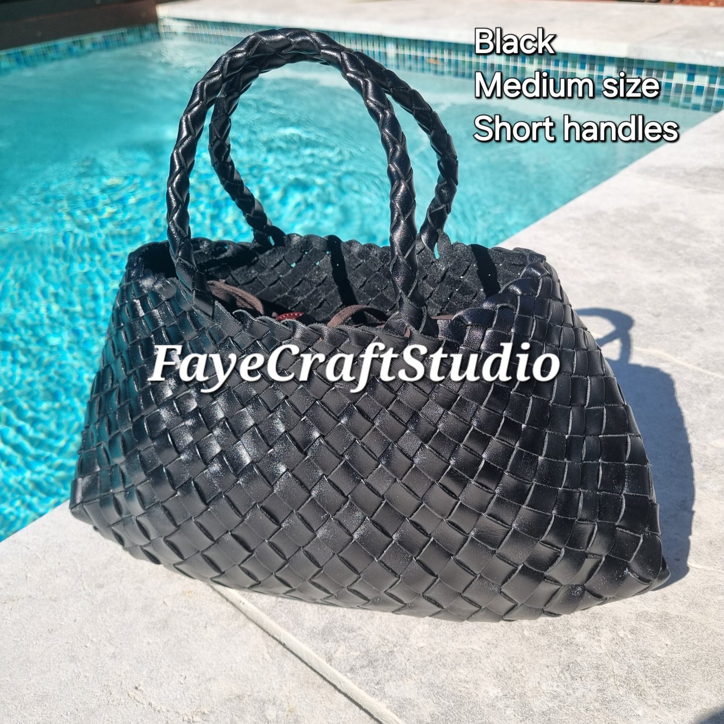 Diana  - Medium Woven Leather Bag