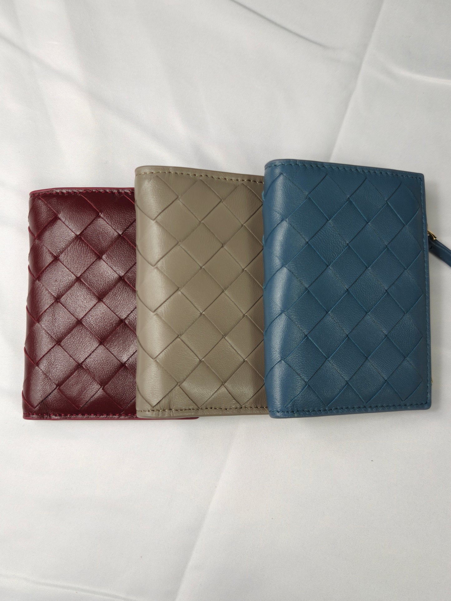 Lola - Sheepskin Woven Short Wallet