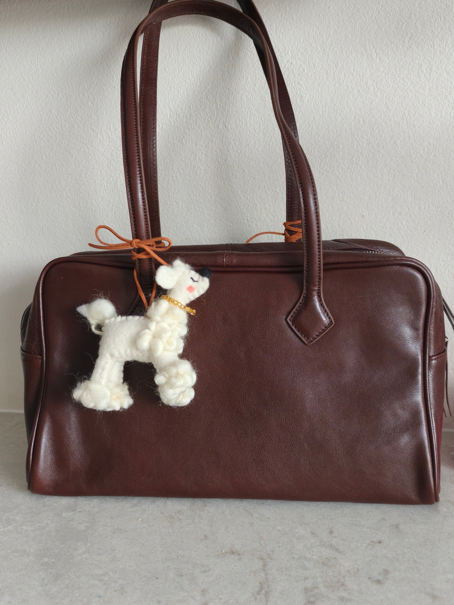 Handmade Wool Felt Bag Charm