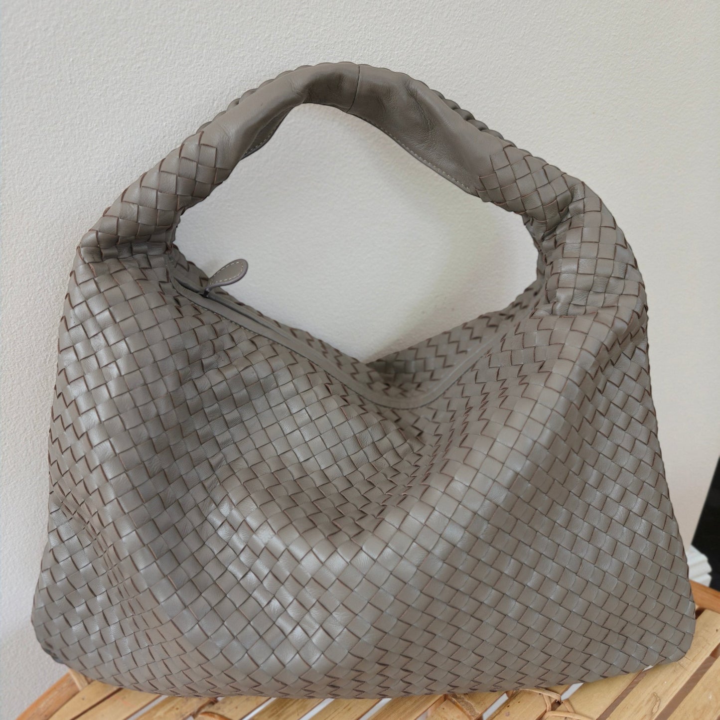 Jessie Woven Sheepskin Leather Bag