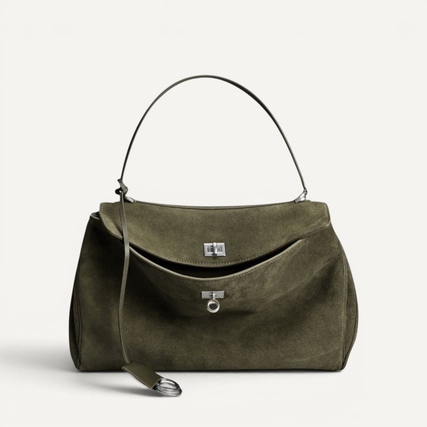 Harper (Suede) Large Size Leather Shoulder Bag