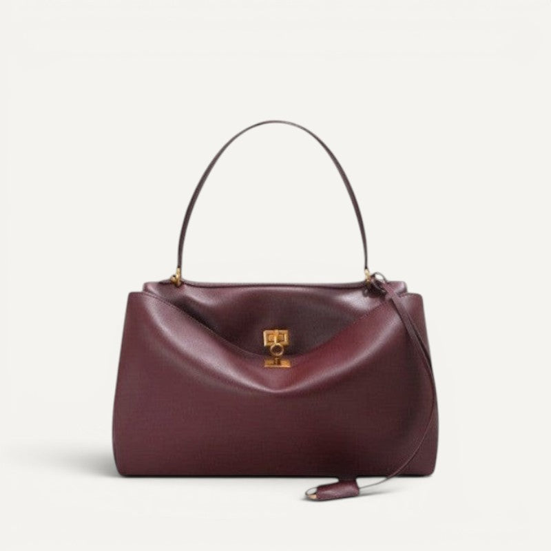Harper Shoulder Bag Medium in genuine leather with sleek, structured design and spacious interior