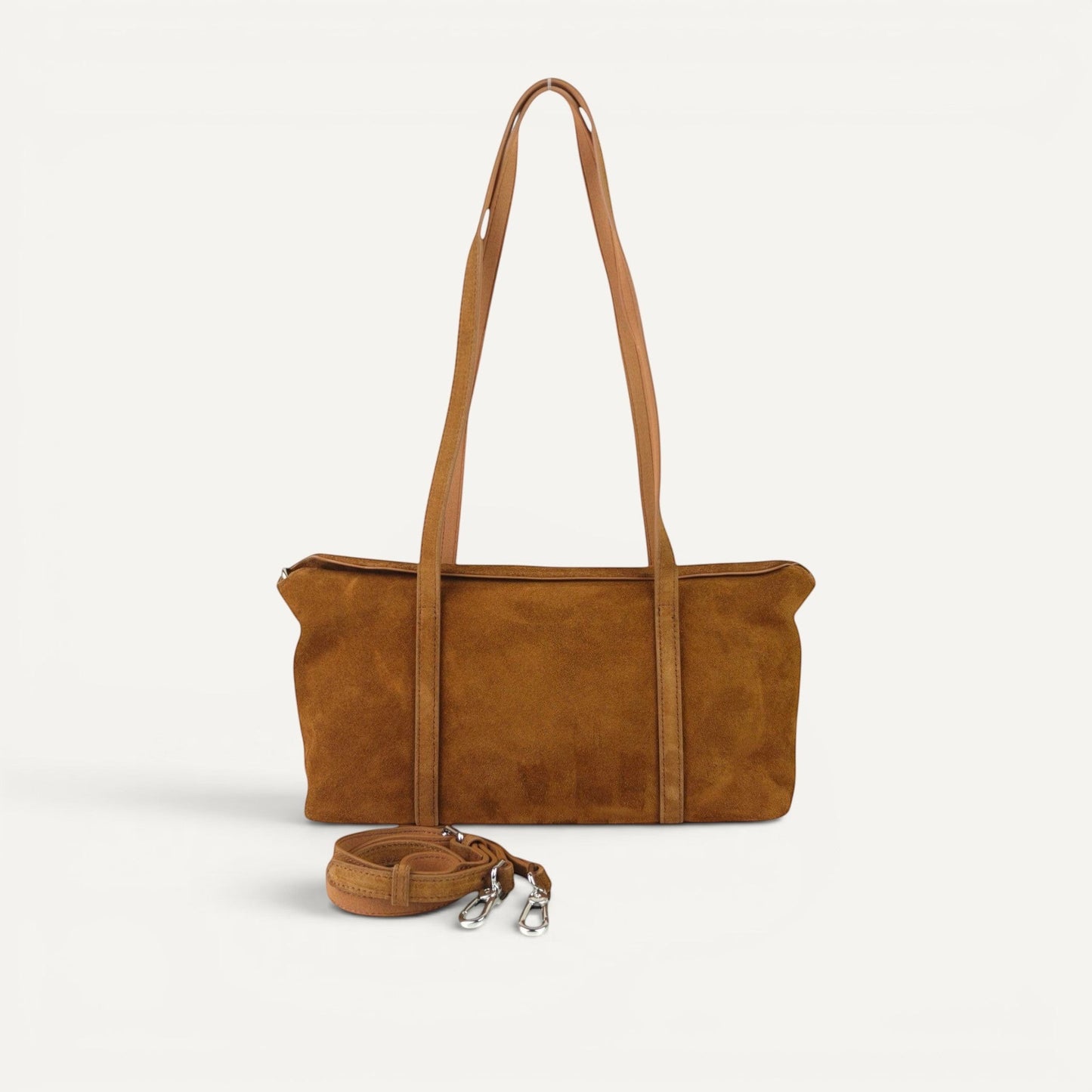 Ashley Suede Leather Shoulder Bag