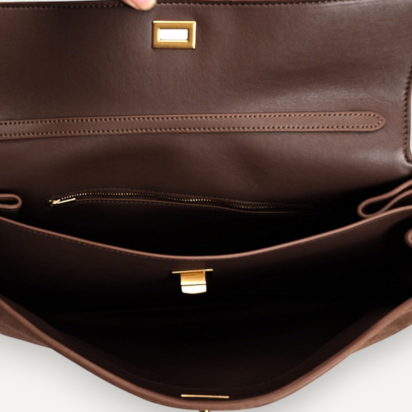 Harper (Suede) Large Size Leather Shoulder Bag