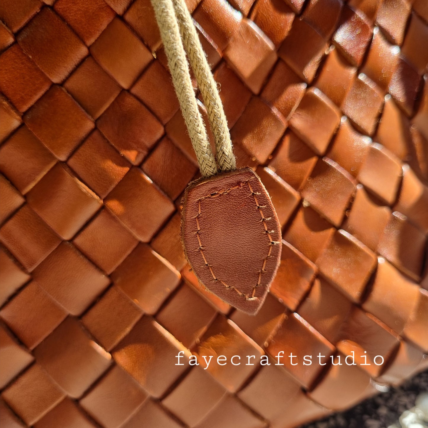 Diana  - Medium Woven Leather Bag