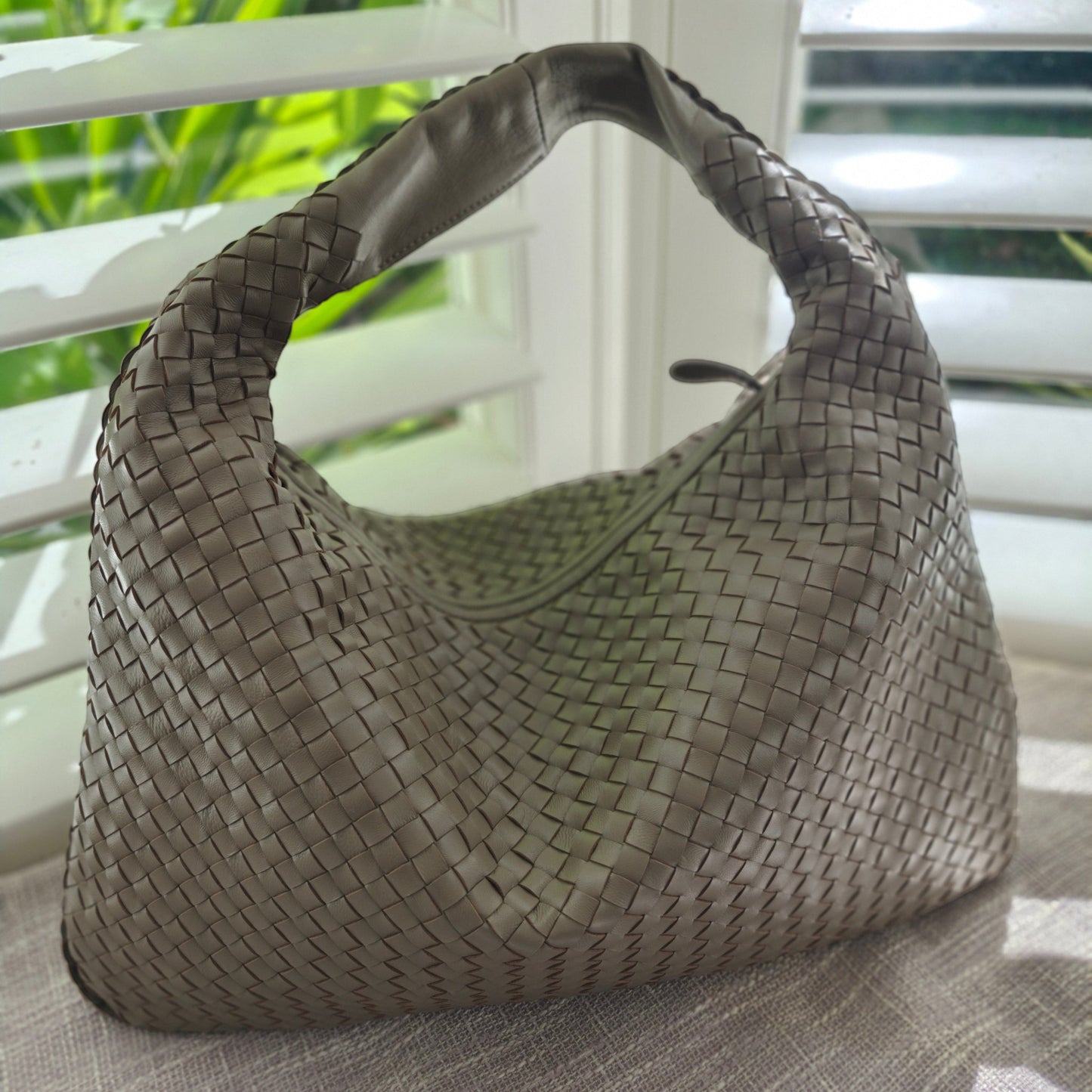 Jessie Woven Sheepskin Leather Bag
