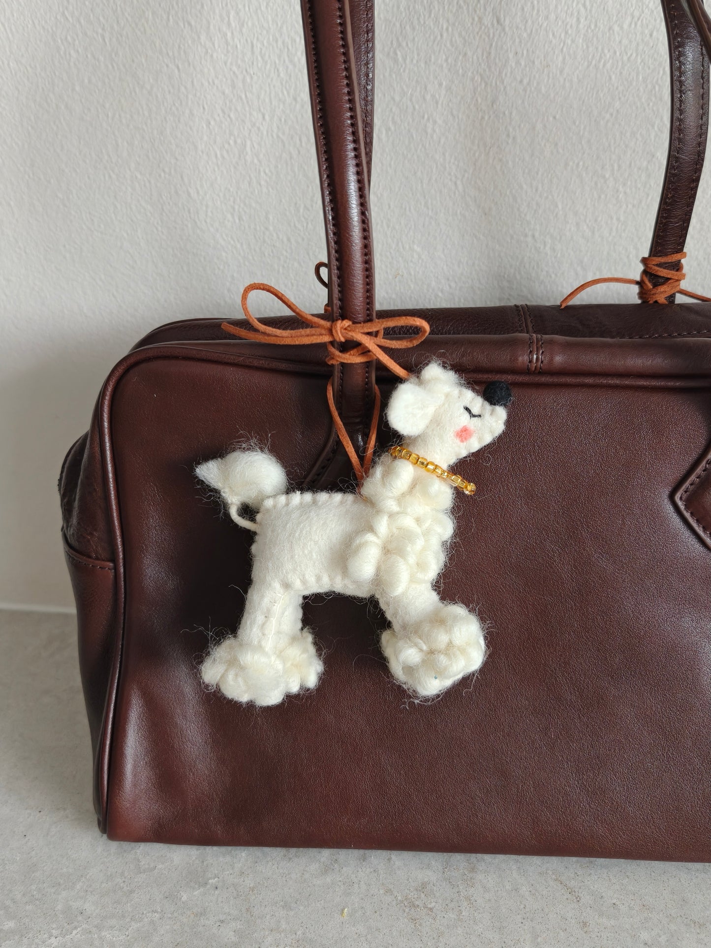 Handmade Wool Felt Bag Charm