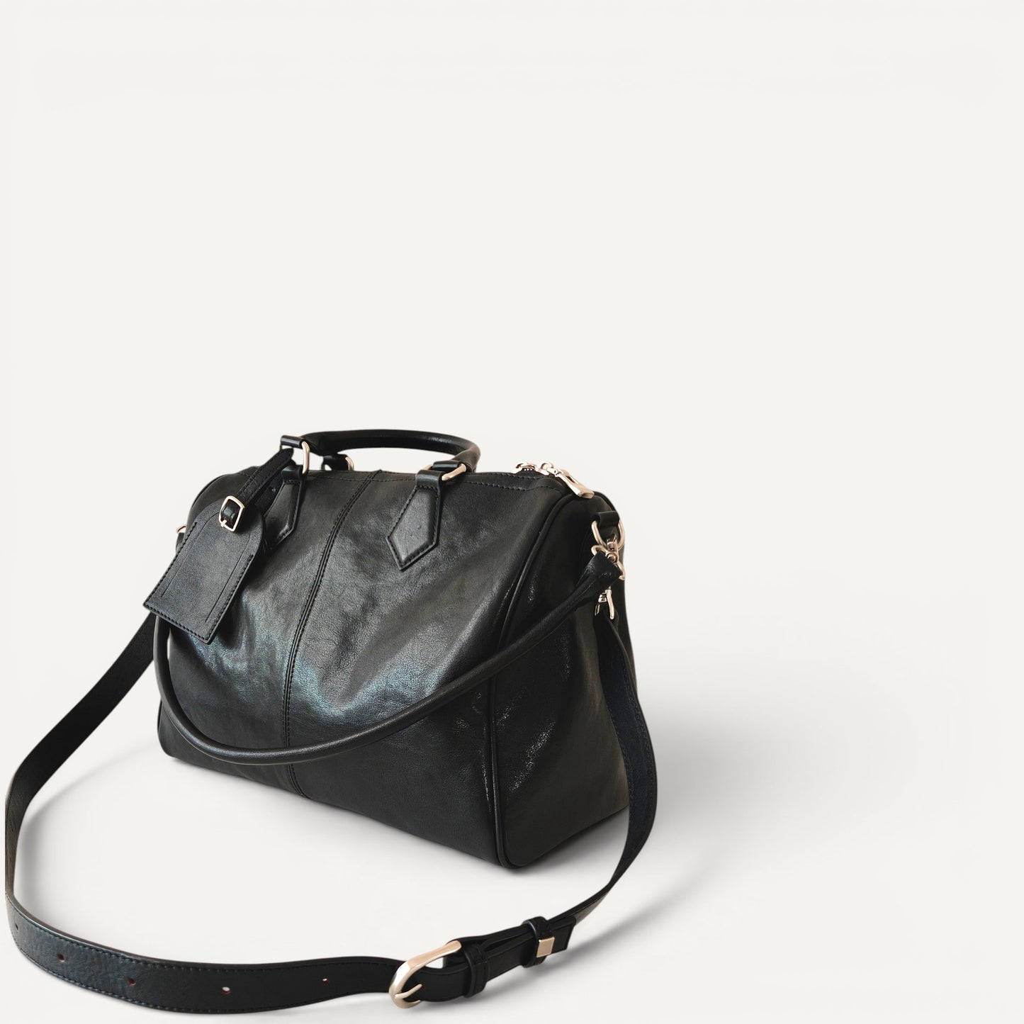 Mercer Structured Leather Top Handle Bag